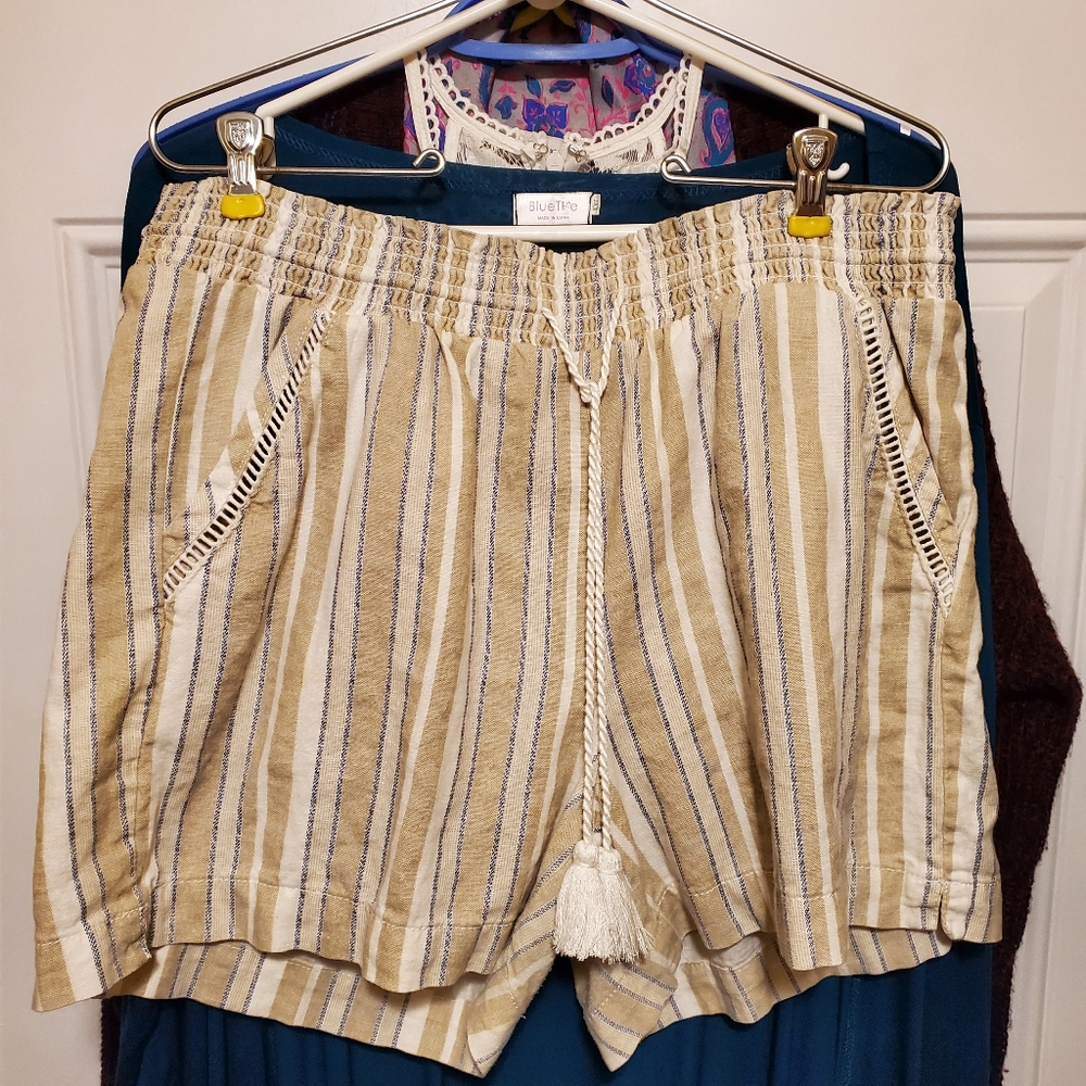 #2 -Briggs linen blend striped shorts